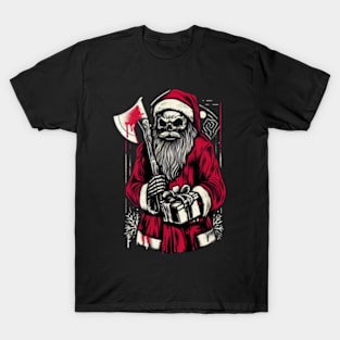 Evil Santa T-Shirt - Twisted Holiday Mischief T-Shirt